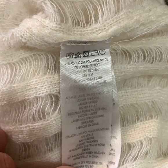 French connection wool/mohair blend sweater/shirt - Picture 6 of 6